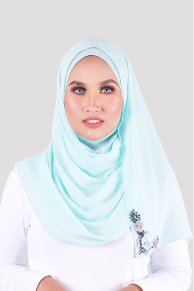 RIHANNA SHAWL - FAIR AQUA